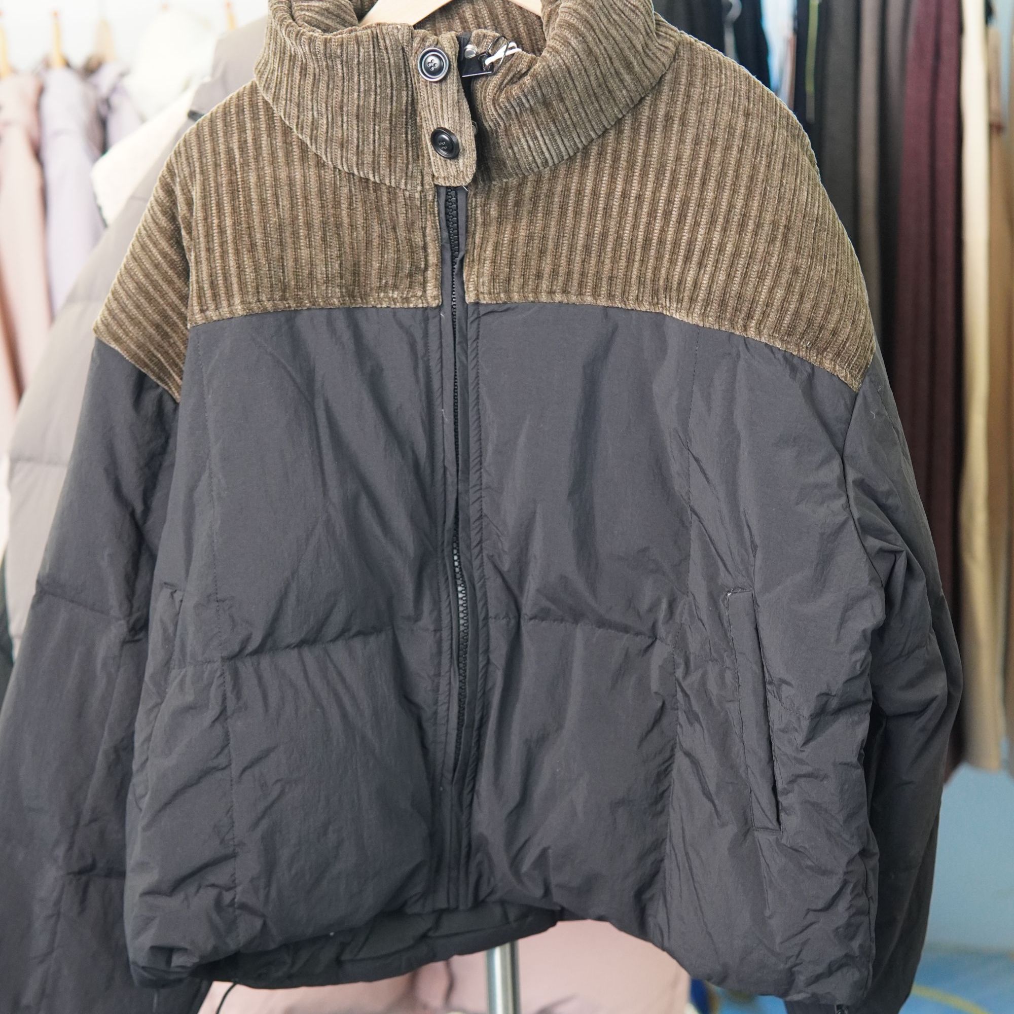 短款服装版型厚款女装百搭撞色外套254FS1110065