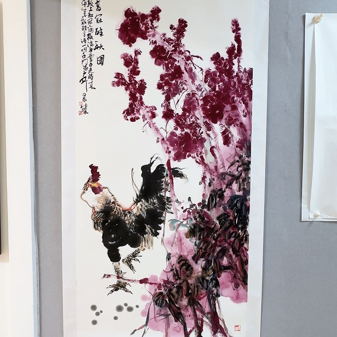 国画相**榄张馨老师作品