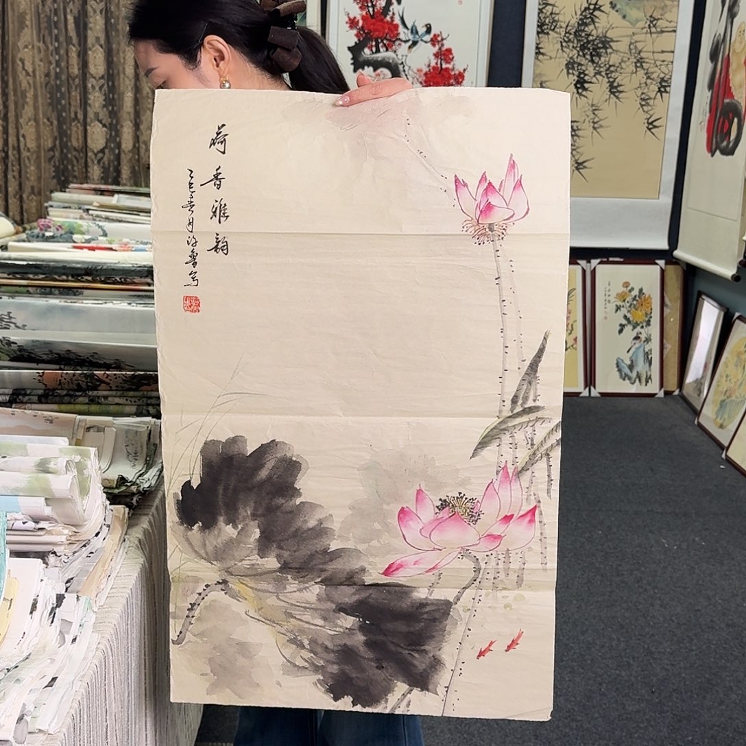 纯手绘国画作品好看