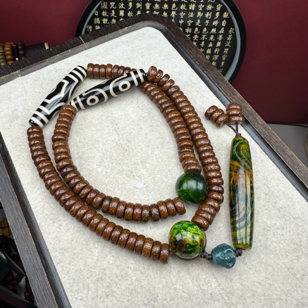 药片开片老星月菩提11mm