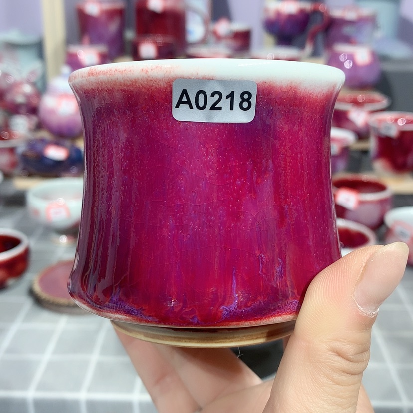 【闪购商品】钧瓷主人杯摆件工艺品