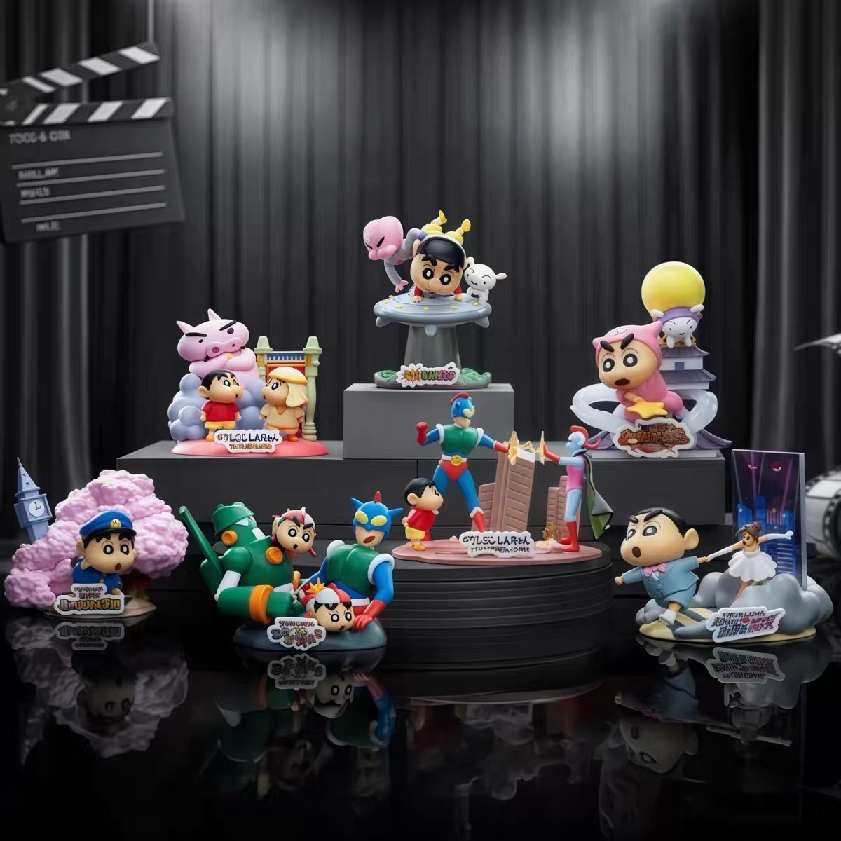 蜡笔小新大电影名场面系列盲盒手办潮玩玩具摆件生日礼物