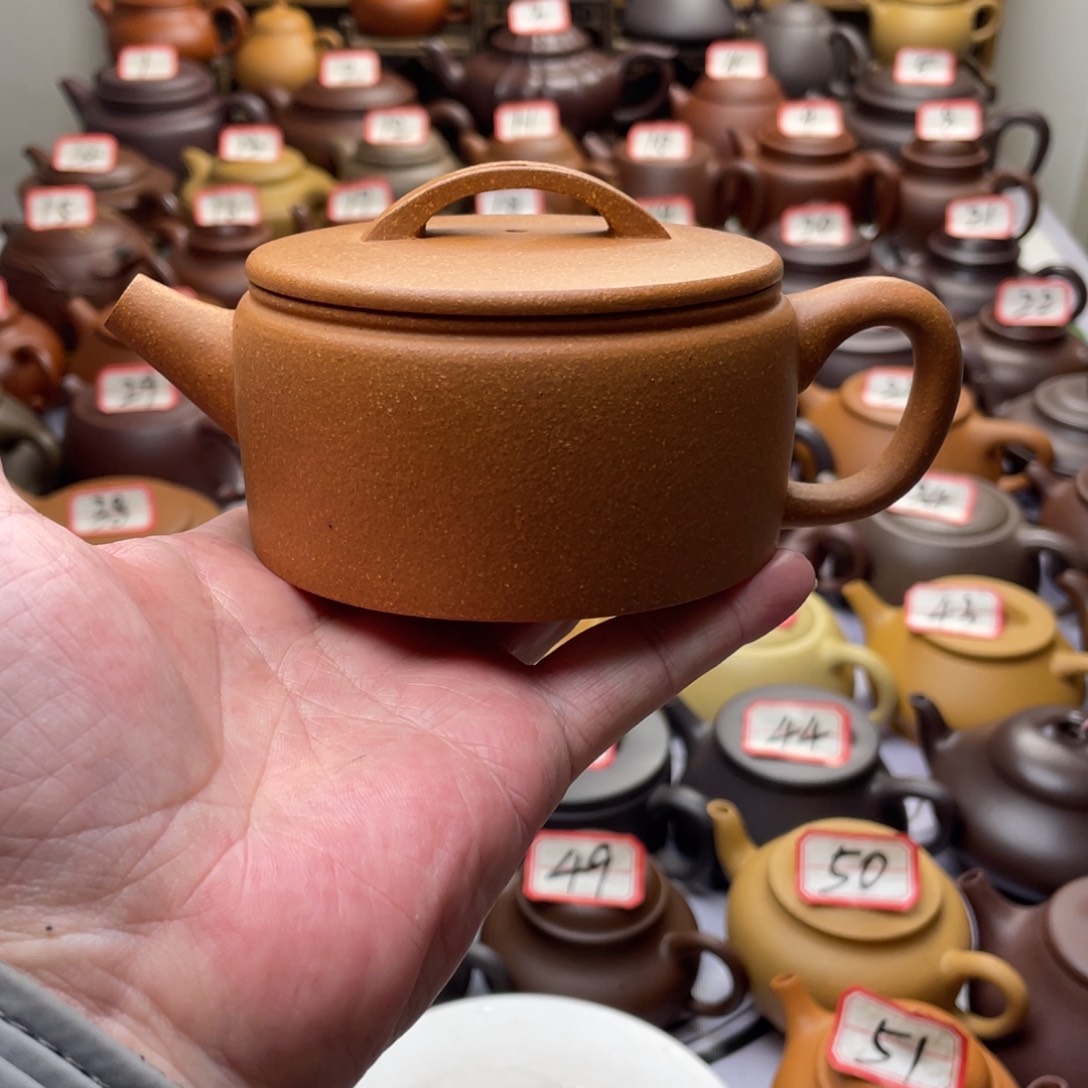 紫砂茶壶宜兴紫砂半手工