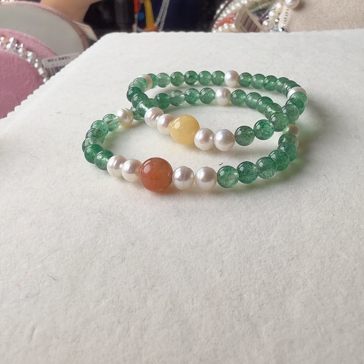 淡水珍珠合金手绳