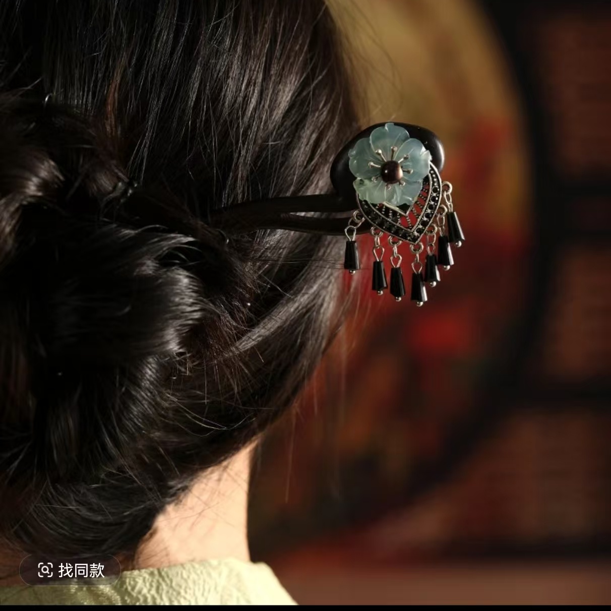 a534【冰透玉兰花】发簪古风木发簪头饰女新中式发饰钗发簪子