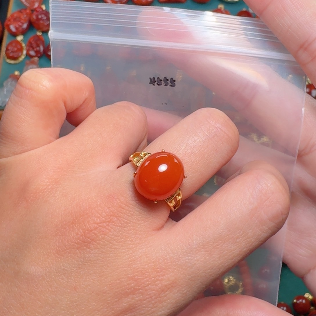 南红玛瑙南红银S925镶嵌