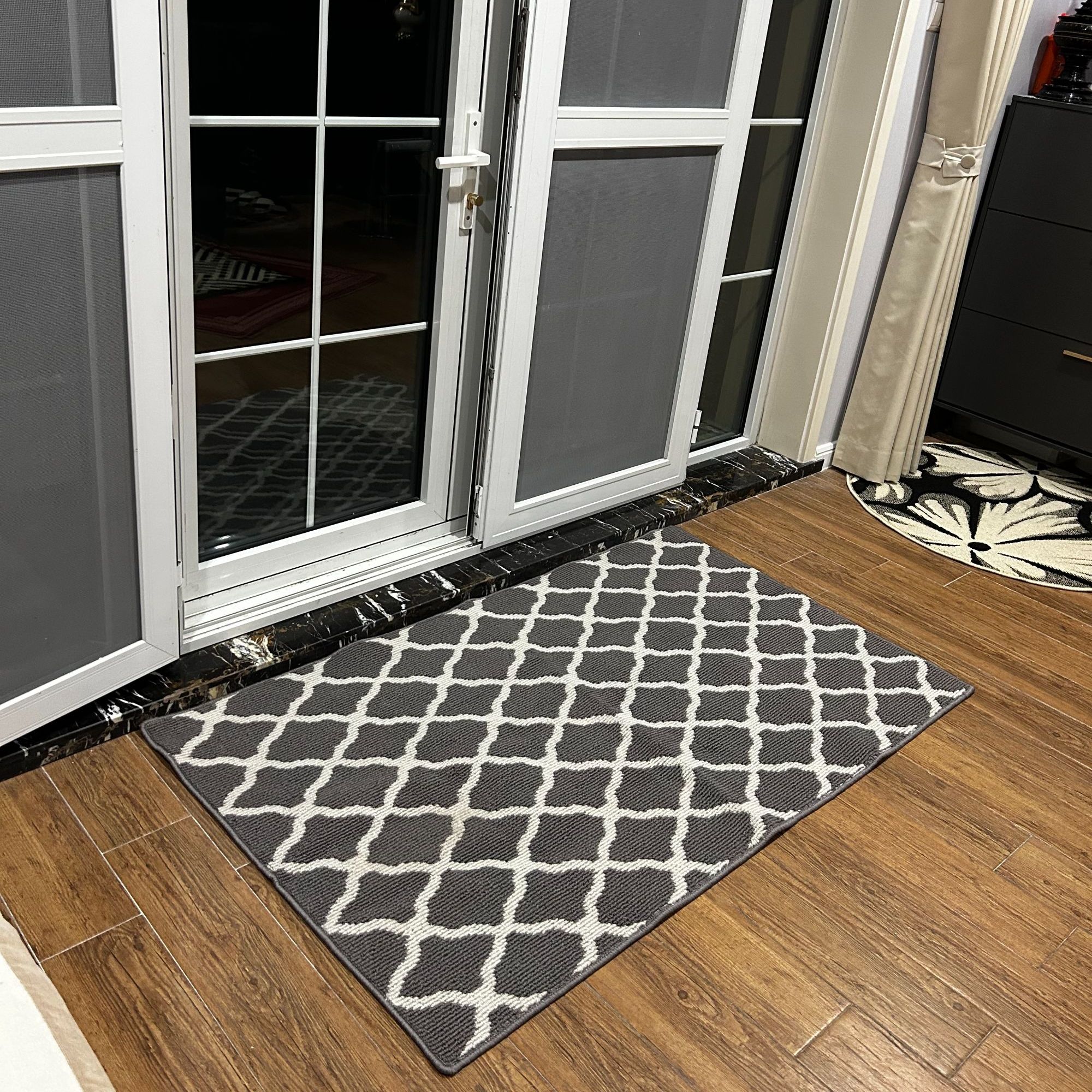 灰色客厅入户厨房丙纶机织抗油污耐脏耐磨防TPR升级防滑地毯地垫