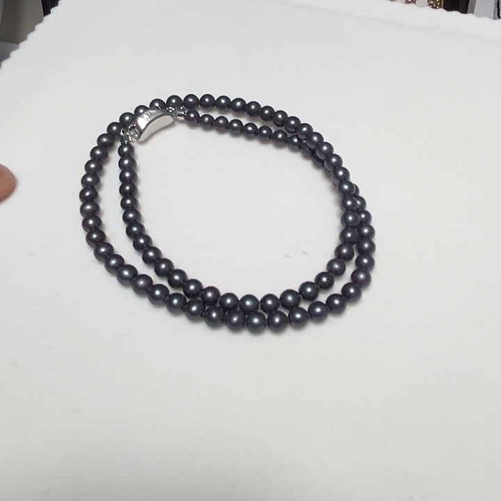 淡水珍珠颈饰钛钢