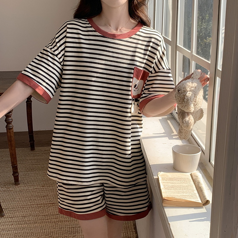 夏季休闲睡衣居家服睡裙宽松套装A52