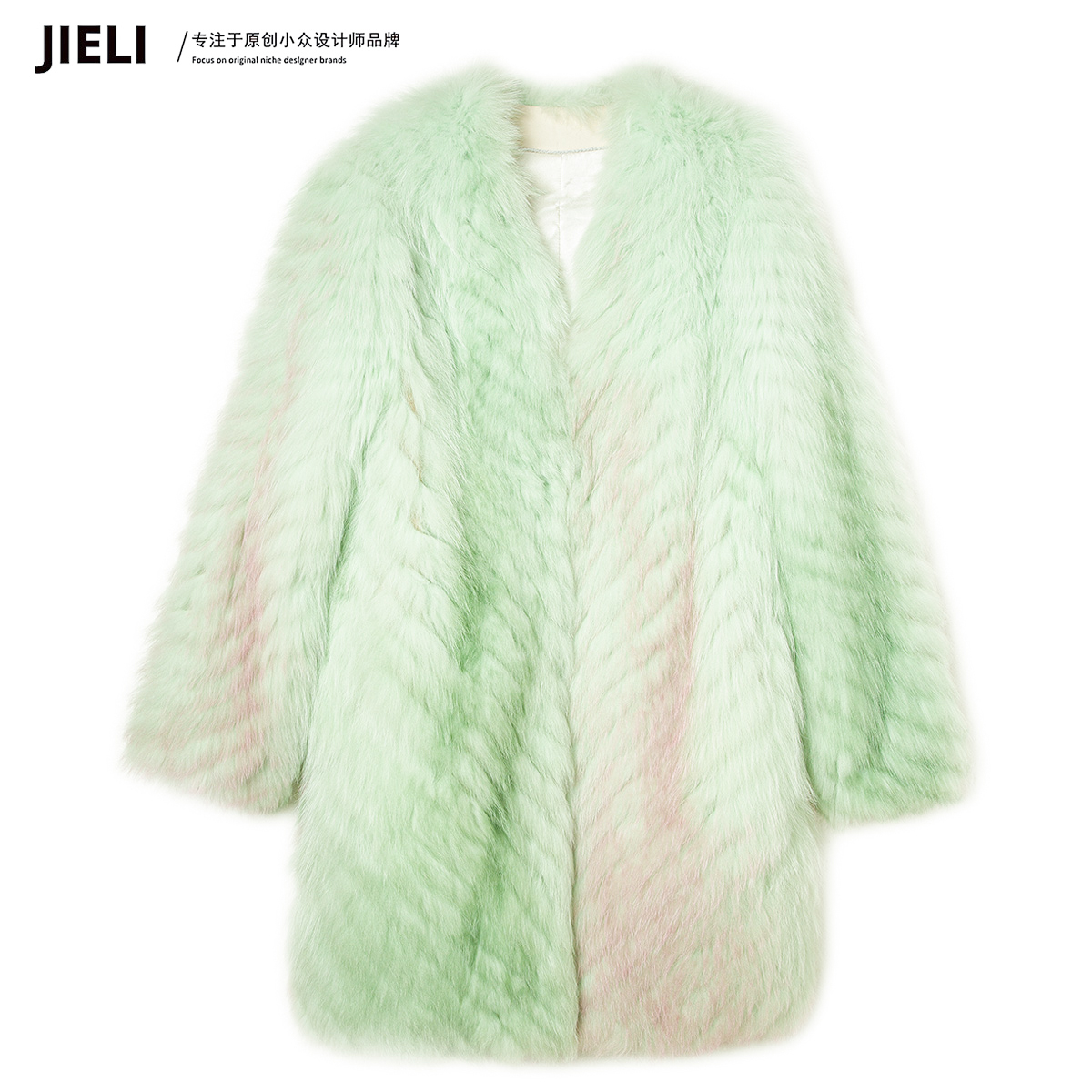 JIE LI/街力原创小众设计师秋冬短款草草外套女W531