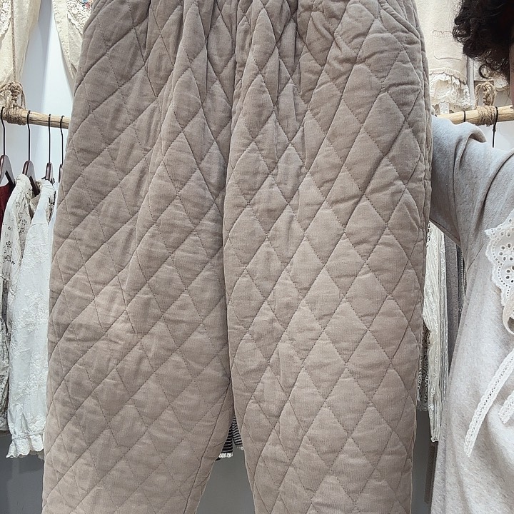 压格棉裤卡其现货