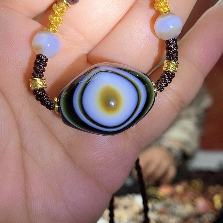 玛瑙/玉髓颈饰合金