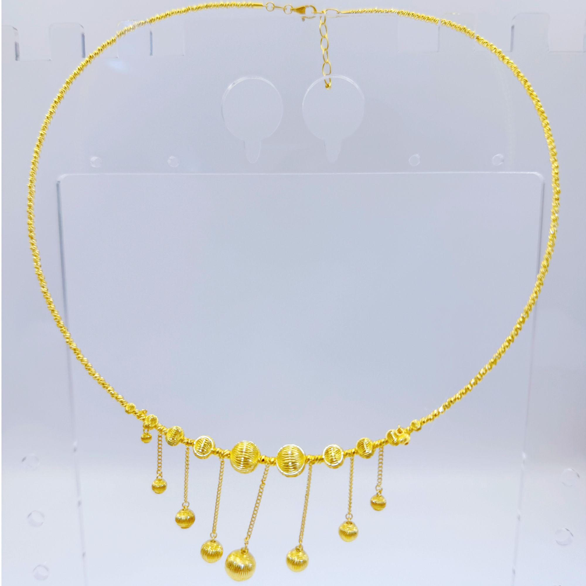 足金999中国风黄金5G精工项圈