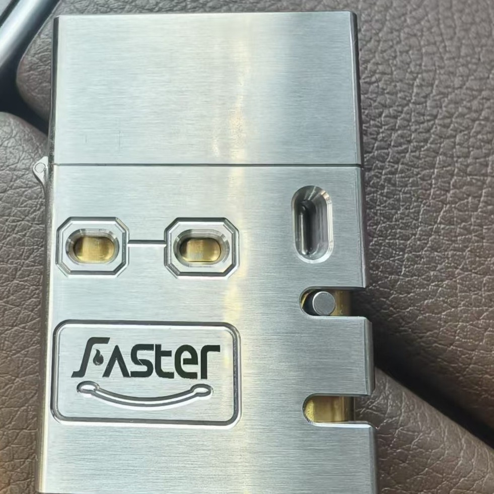 【官方正品】法斯特不锈钢/钛合金机械煤油打火机五轴cnc整体油仓