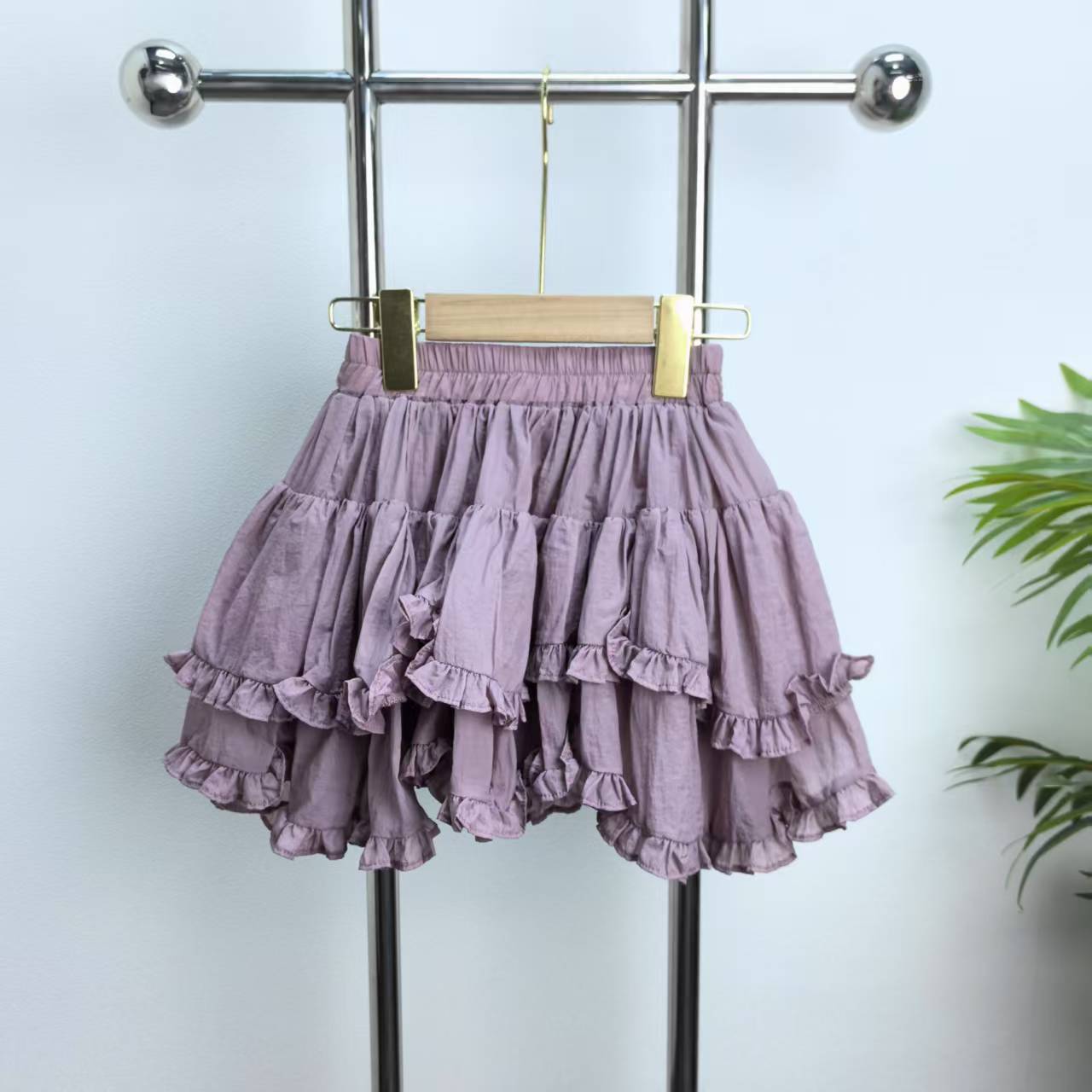 【7393-1】紫色裙裤B1-3