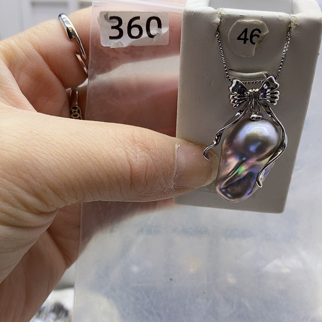 颈饰合金淡水珍珠