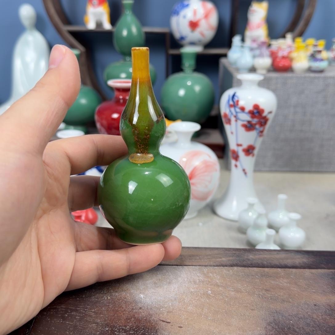 陶瓷手工小花器摆件