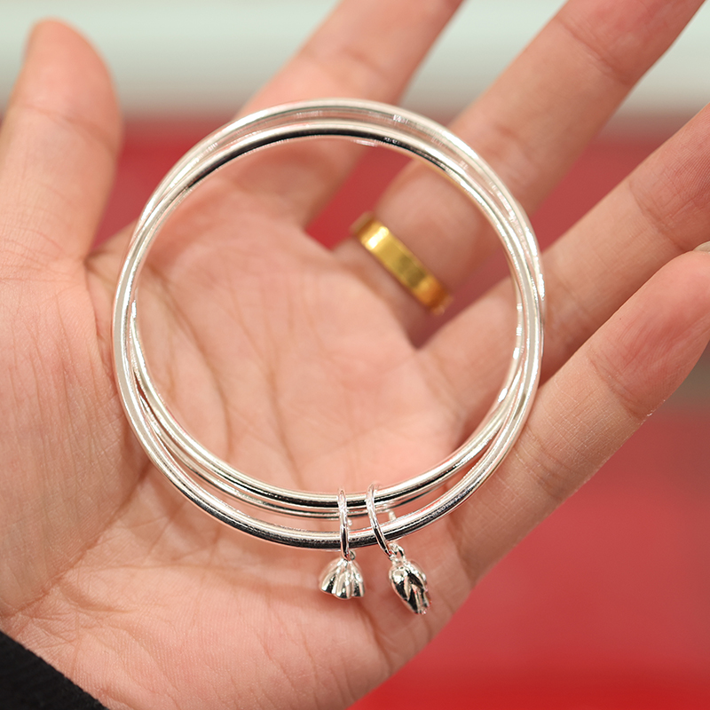 9999新款三生三世莲花莲蓬亮面闭口配饰S102