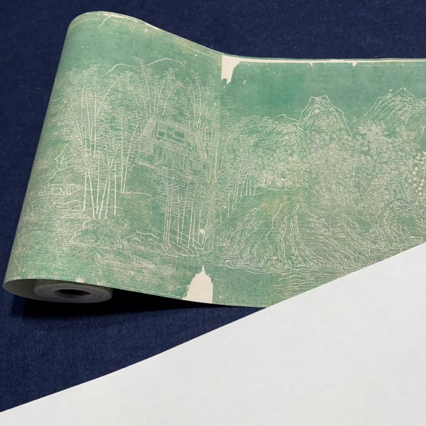 【升级纳米王维辋川图卷拓本长卷】大风堂纳米半生熟毛笔书法作品纸