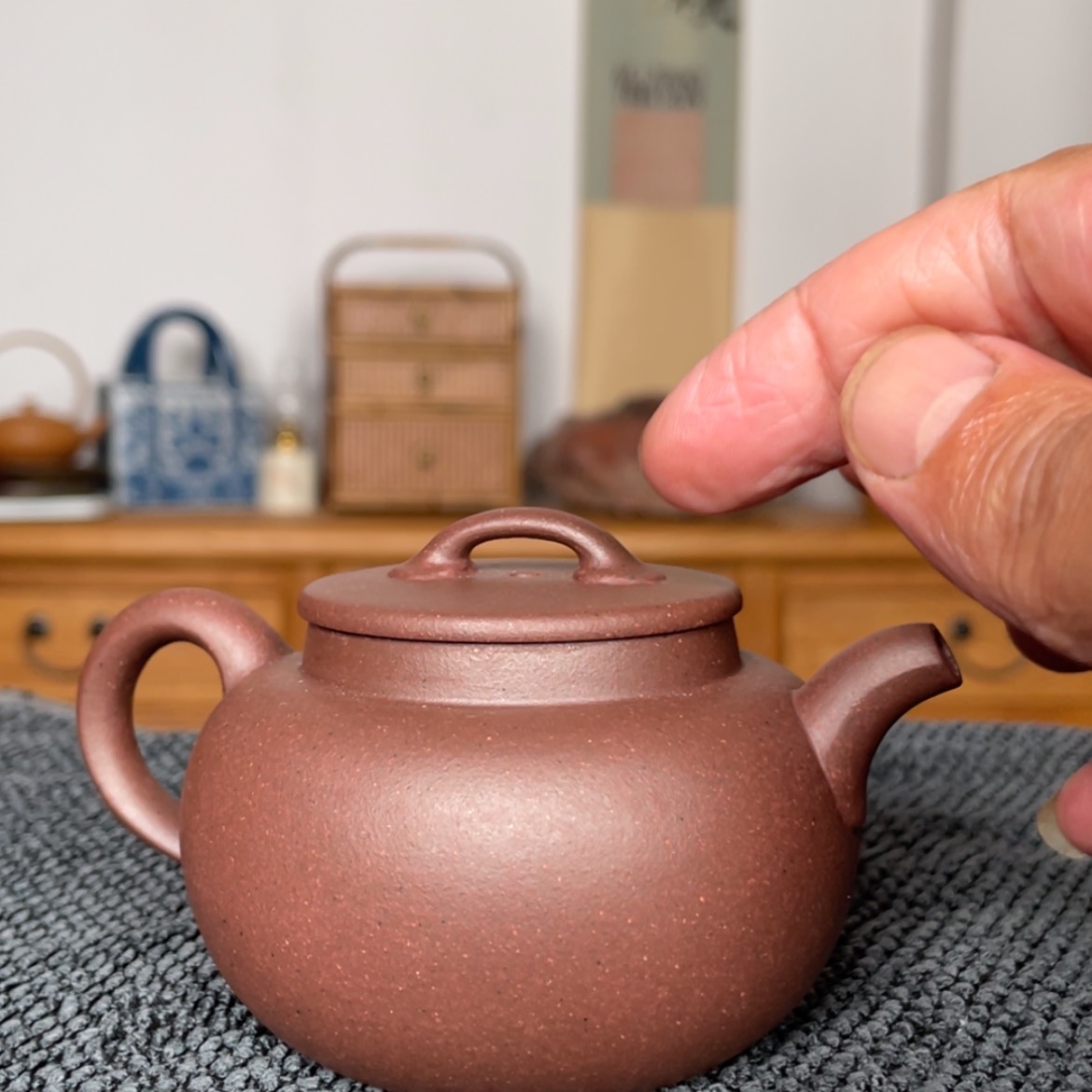 【闪购商品】茶壶紫砂金鼎壶 底槽清