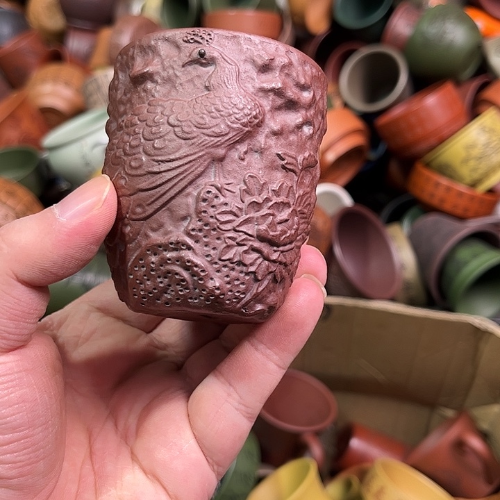 紫砂茶杯全手工紫砂主人杯