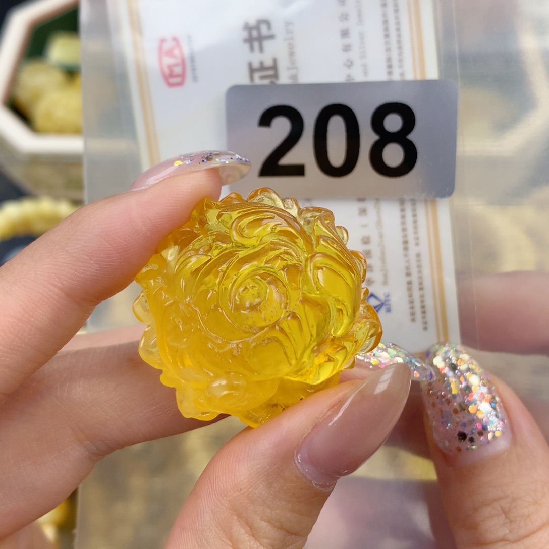 琥珀未镶嵌珠宝奇石