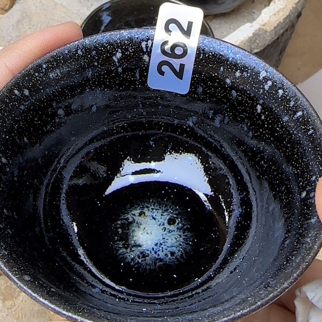 茶盏琢泥窑柴烧开窑