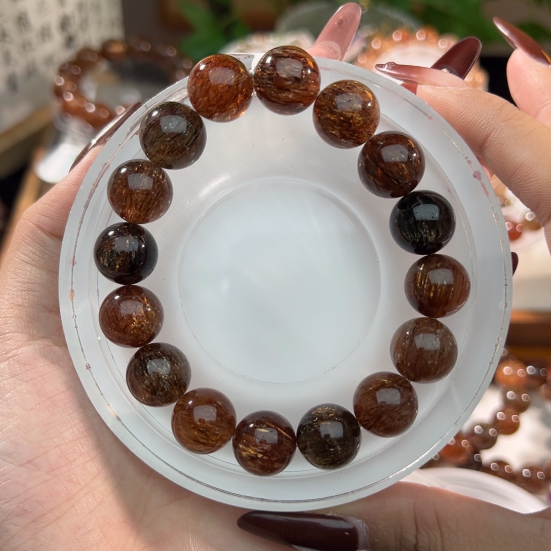 水晶手链未镶嵌黑金超七14