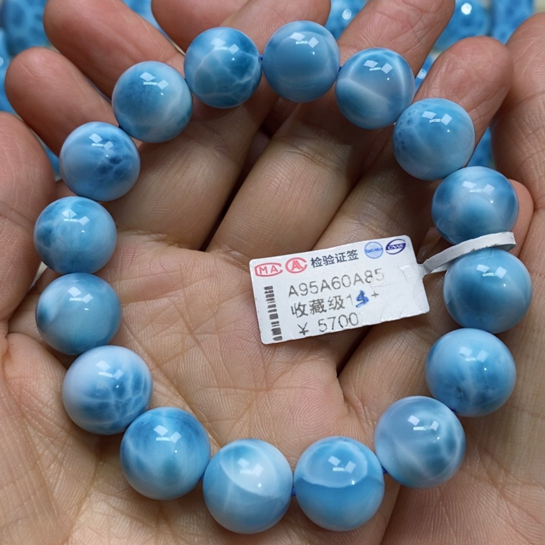 针钠钙石（海纹石）手链未镶嵌