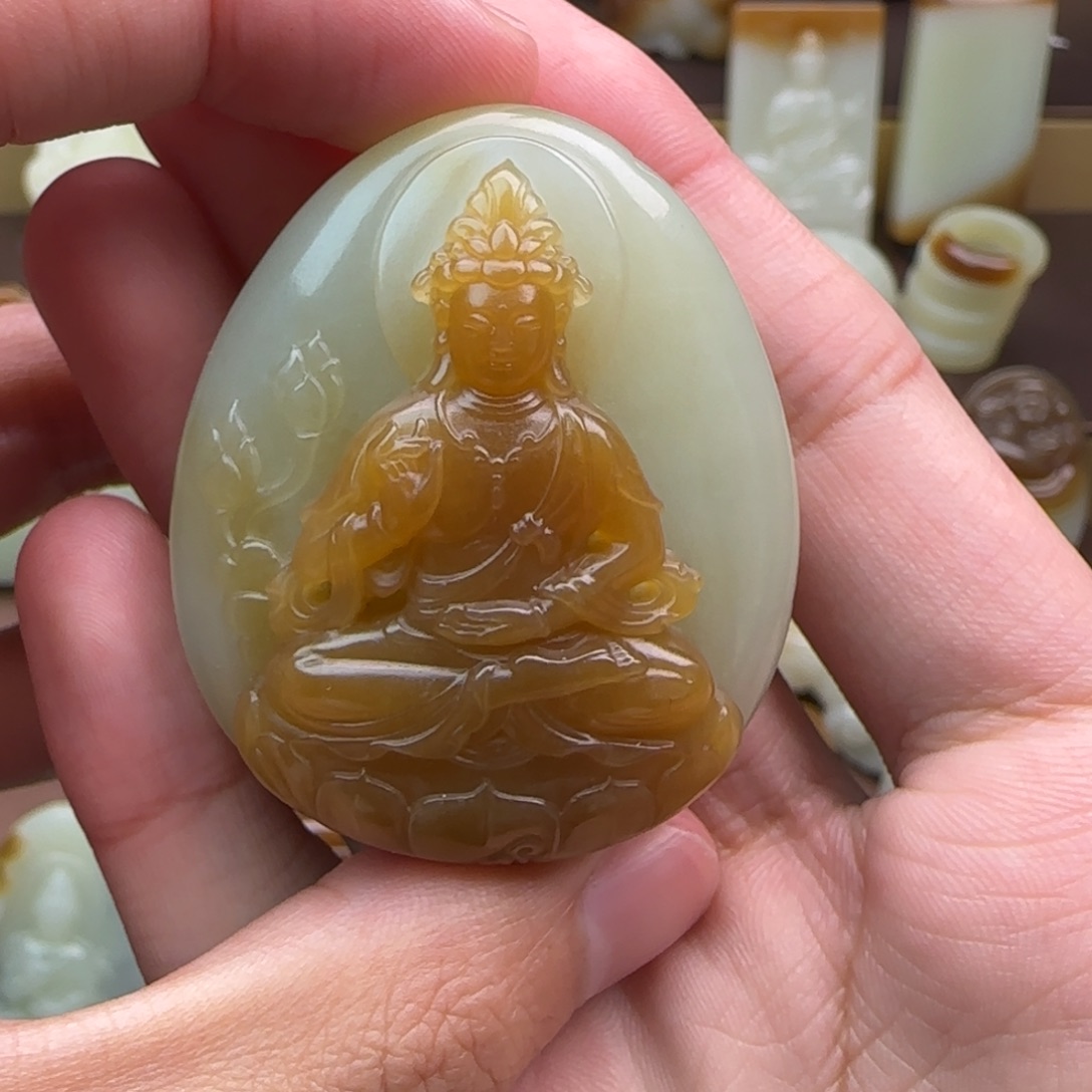 7***7和田玉（糖玉）未镶嵌颈饰