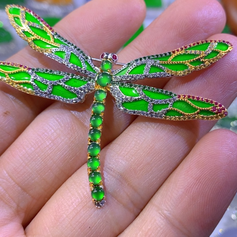 【闪购商品】翡翠挂件银S925镶嵌天然翡翠