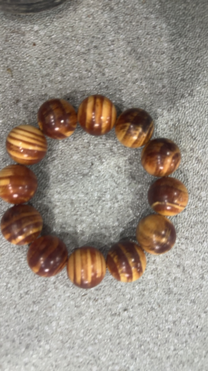 H102 虎皮血龙木2.0cm单圈手串