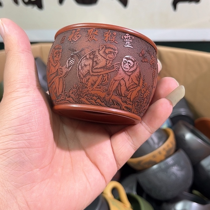茶杯紫砂全手工紫砂主人杯
