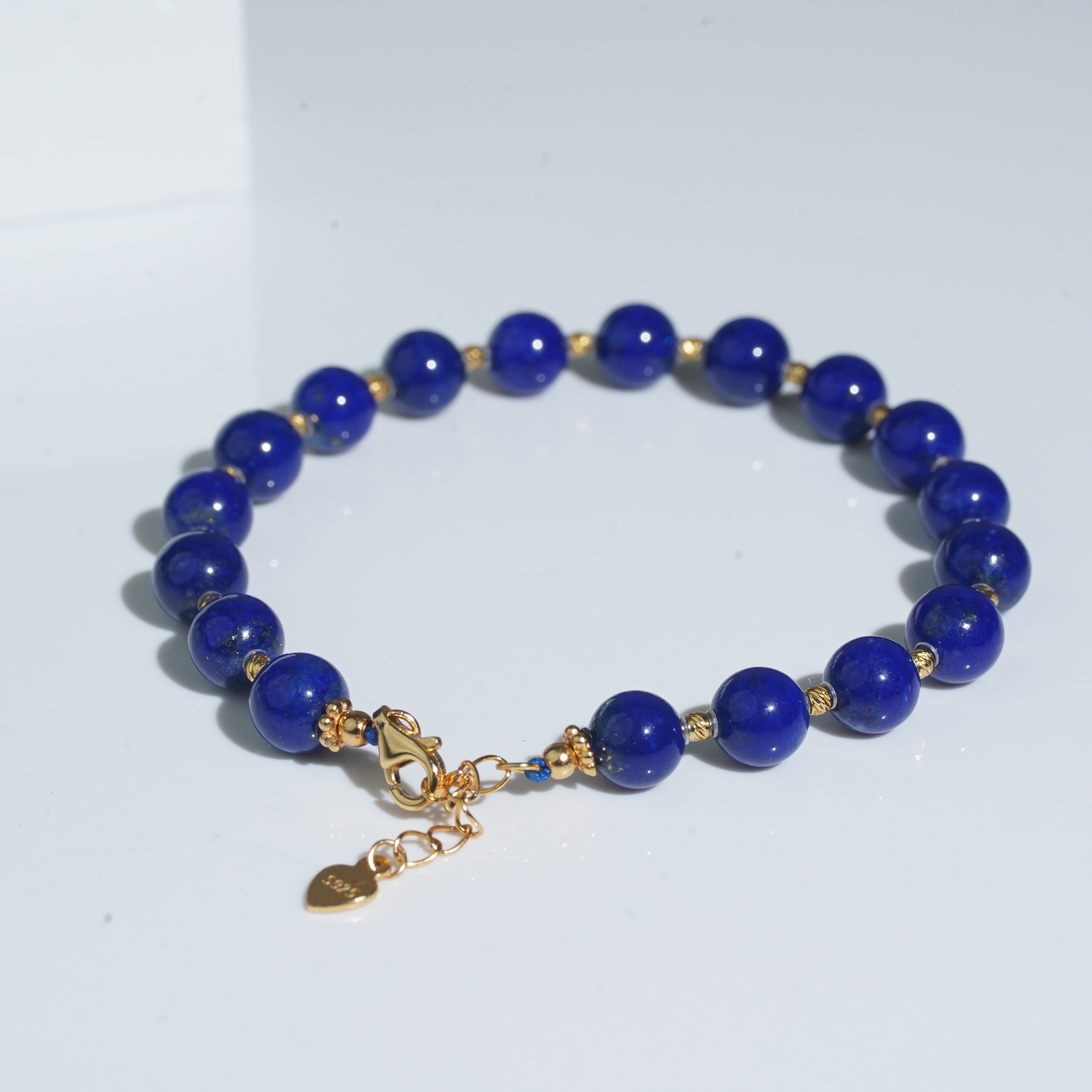 【铭记珠宝】青金石DIY手链4-3DM01L859【多样性发一件】