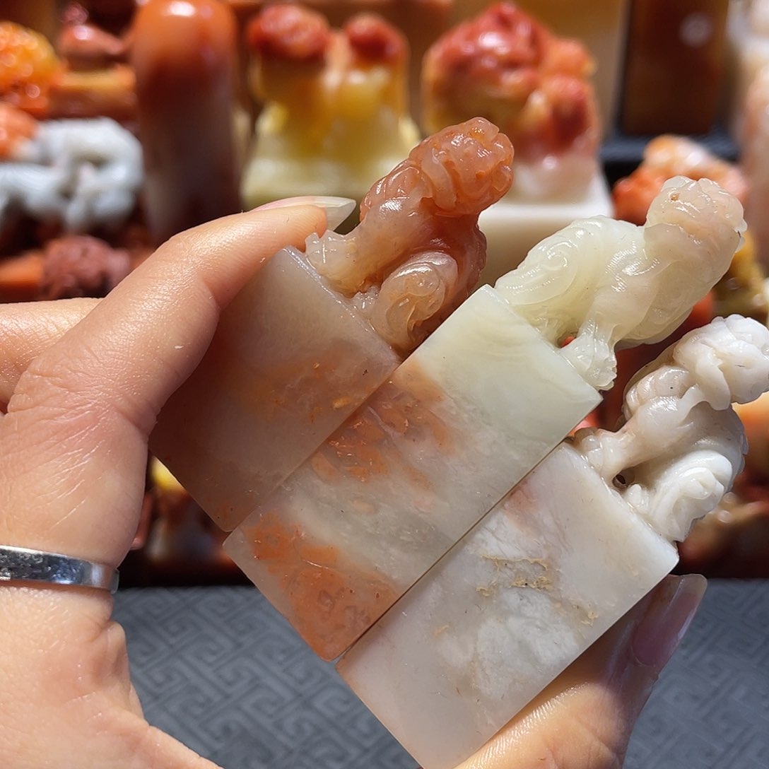 寿山石如***刻寿山石老挝石批发