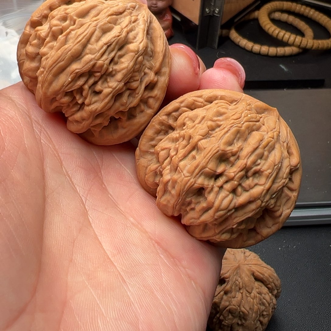 文玩核桃把件虎头王43