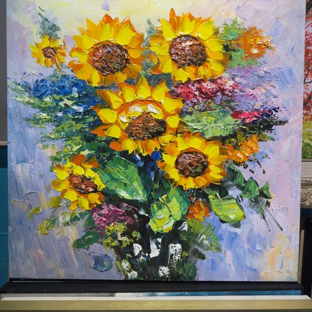 油画时****少油画作品欣赏70.70带内框