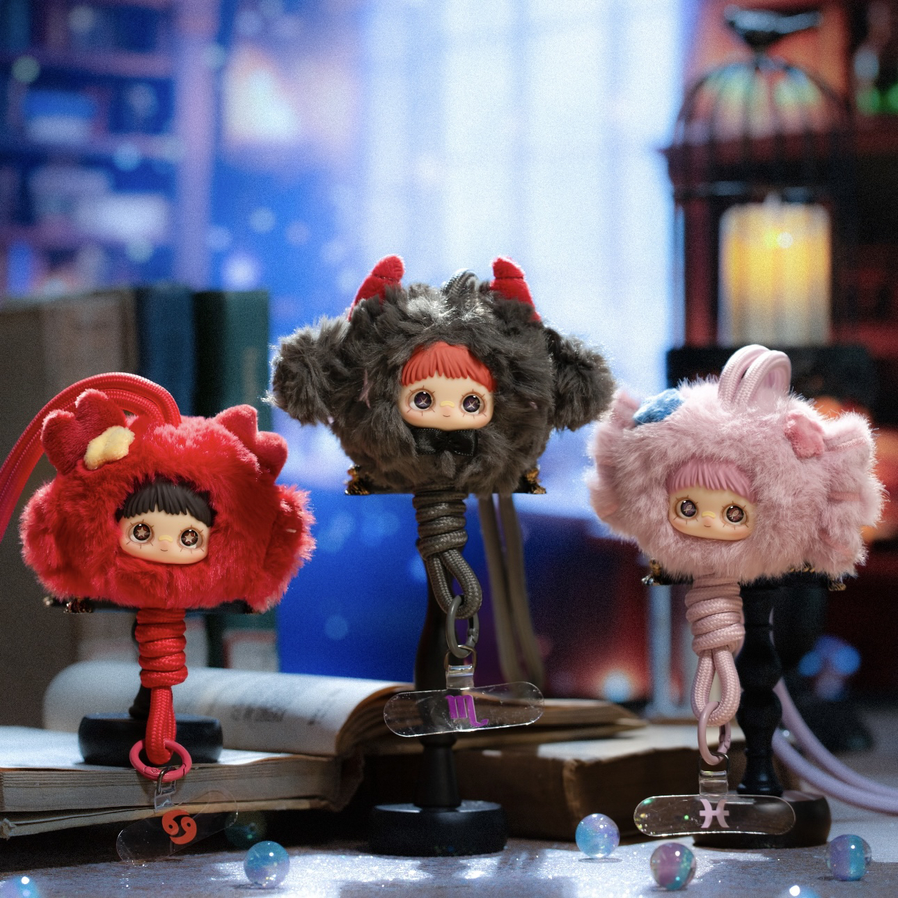 正版MayMei霉霉十二星座物语盲盒毛绒公仔玩偶手机挂件女生日礼物