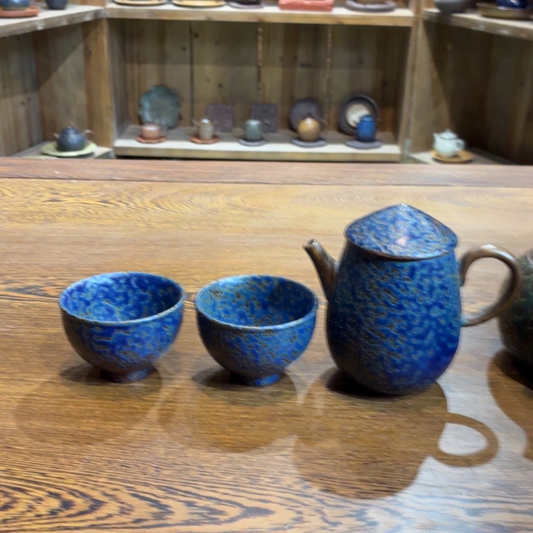 柴烧老岩泥茶器皿