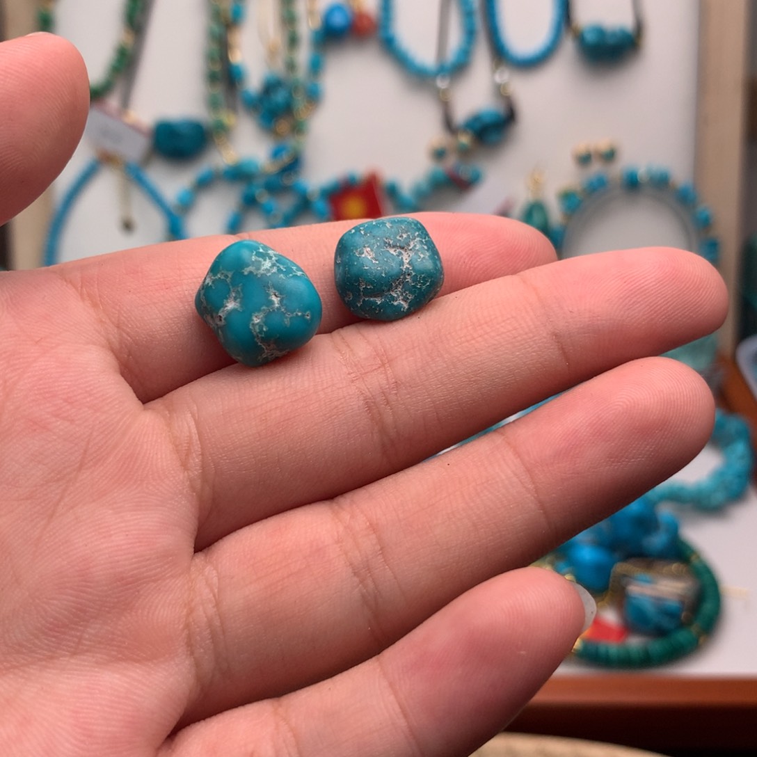 修**果绿松石珠子