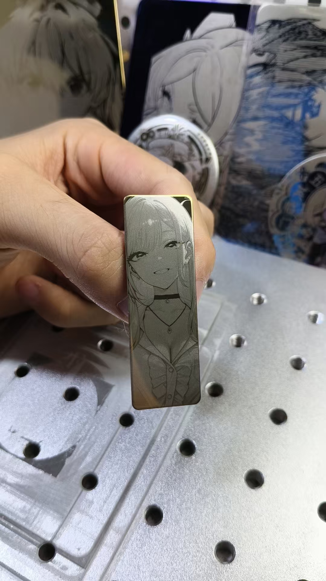 【来图定制】6*2cm不锈钢镜面DIY定制谷子玩具