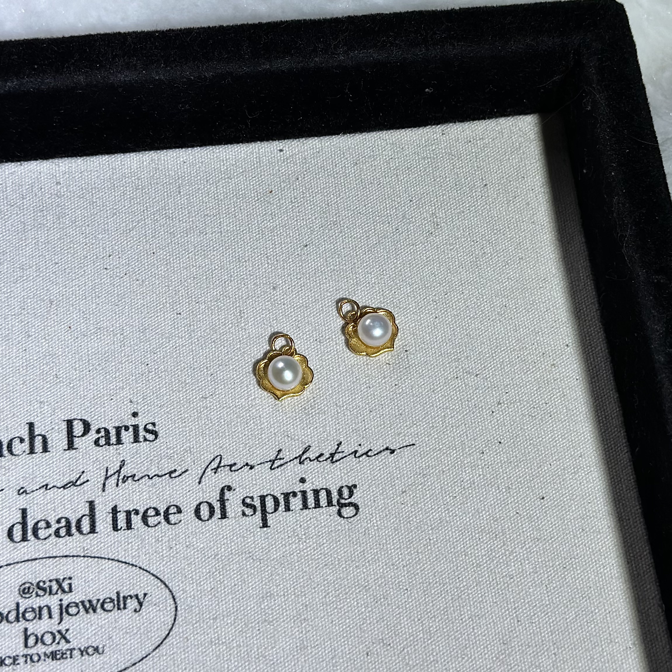 天然淡水珍珠如意925银底托吊坠（不含链）