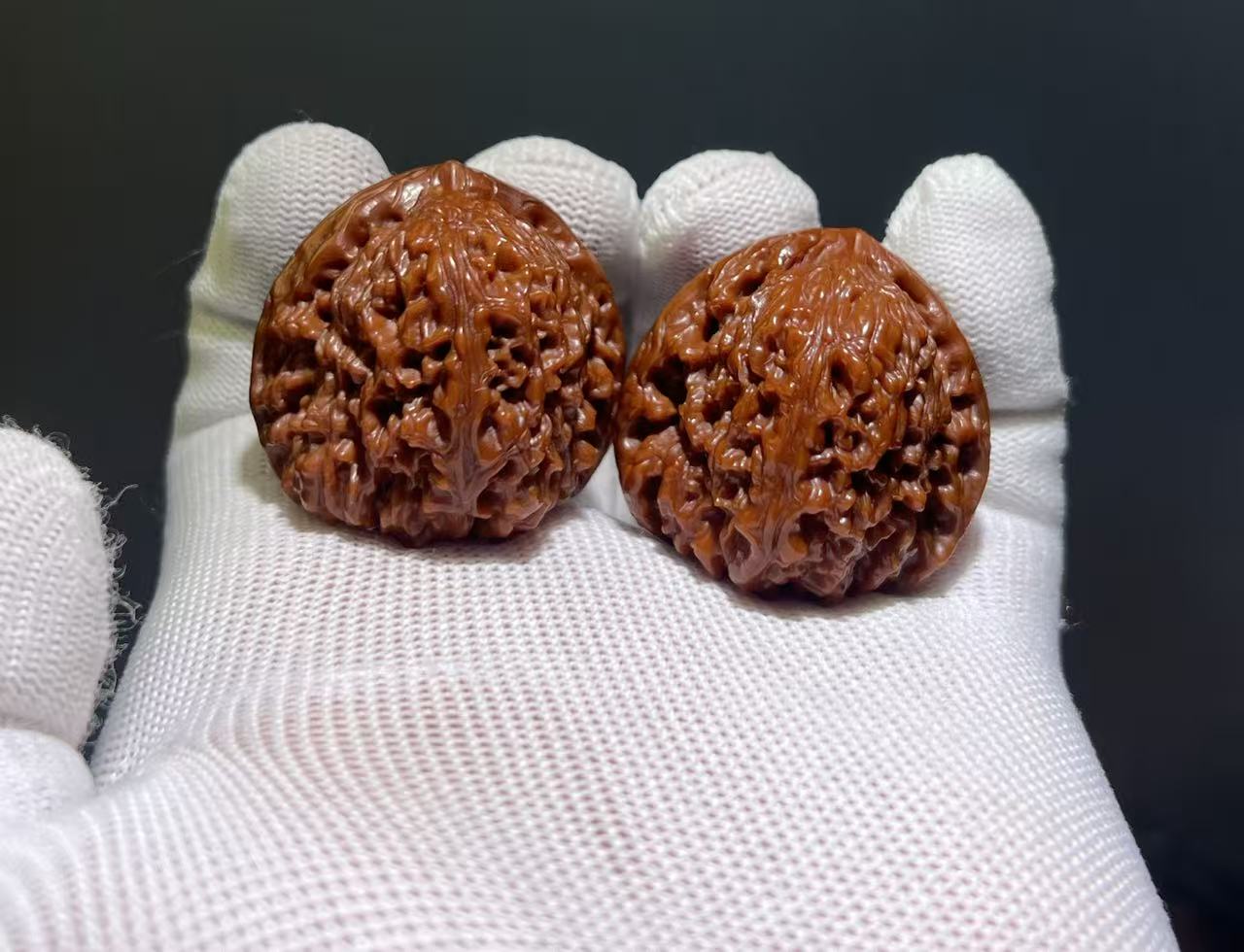 文玩核桃练手对，无售后  默认瑕疵