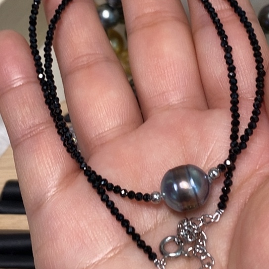 未镶嵌海水珍珠颈饰10.9