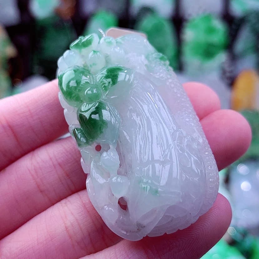 【闪购商品】翡翠颈饰未镶嵌青*天然