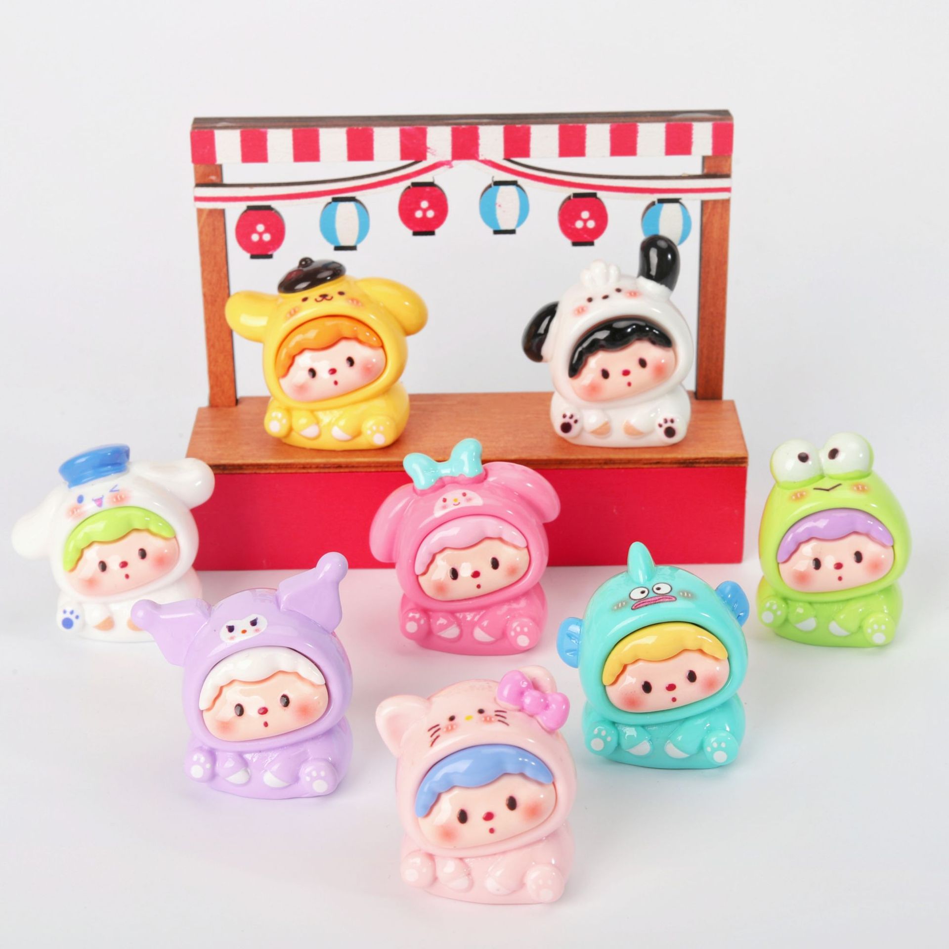 【九宫格】亮面三丽鸥歪头崽崽摆件