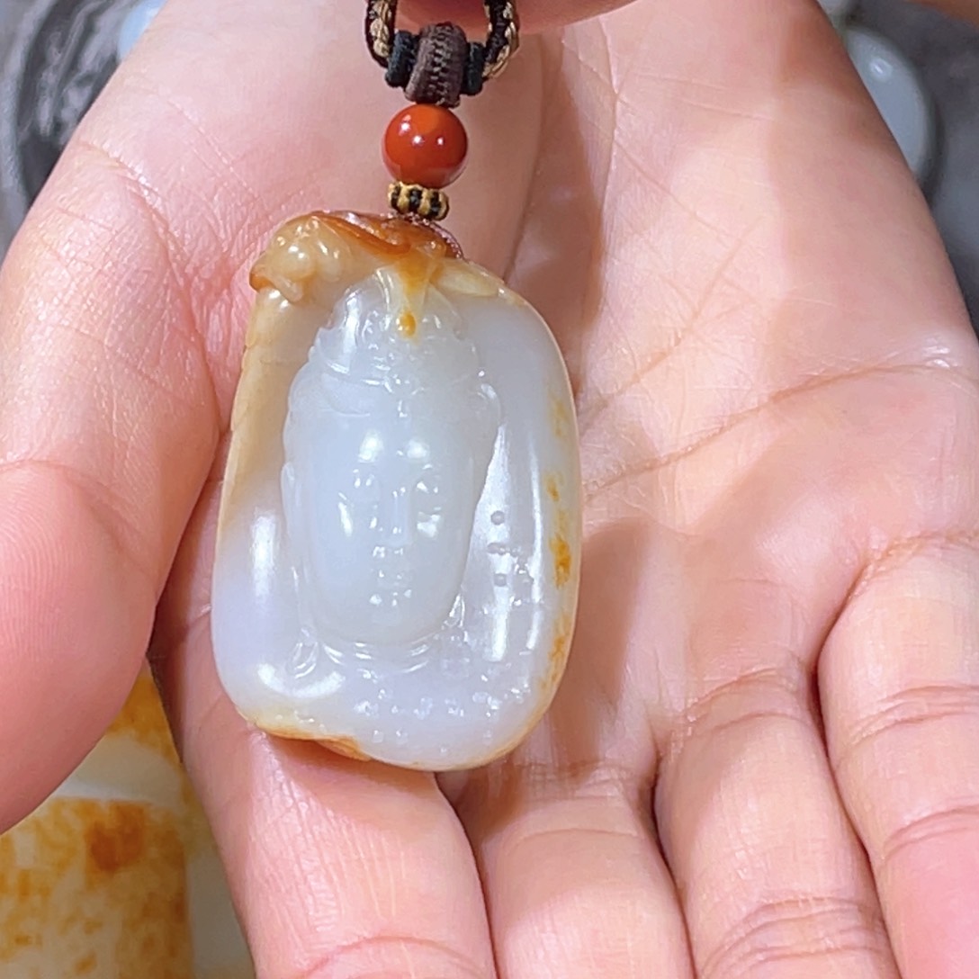 和田玉（白玉）挂件未镶嵌过*