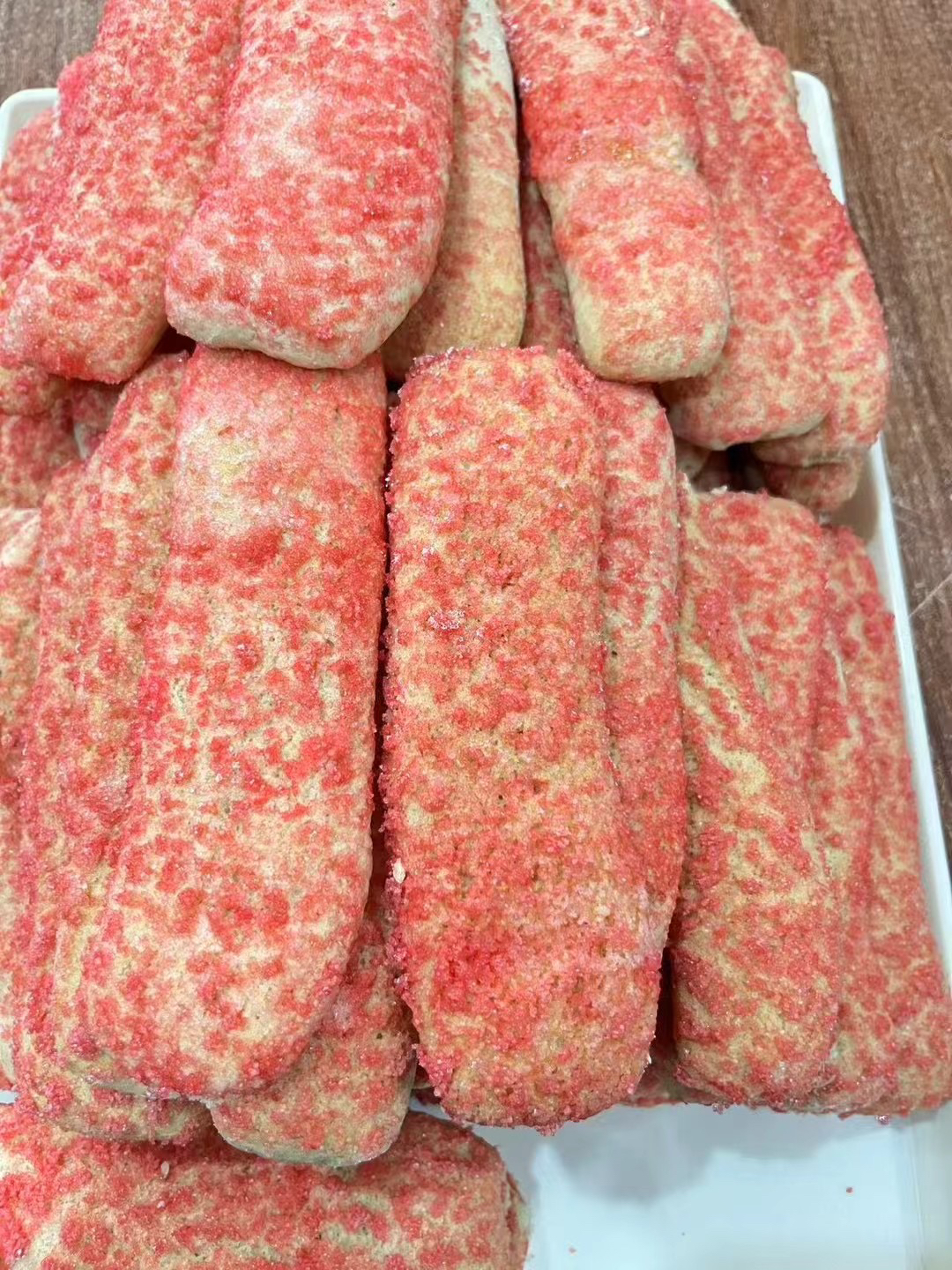 罗坎本地老式饼干红色正宗小时候的味道（散装）