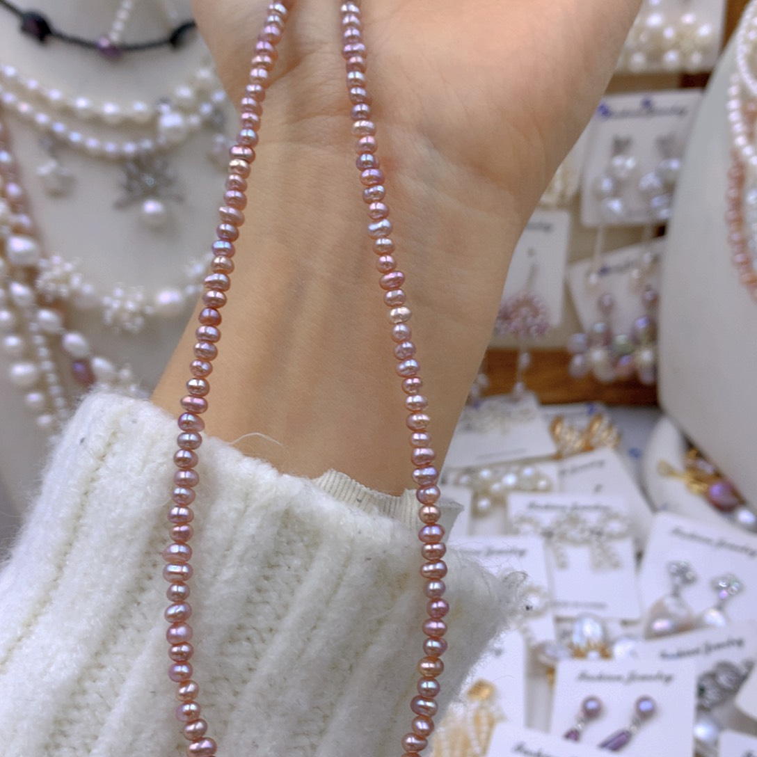 淡水珍珠耳饰合金