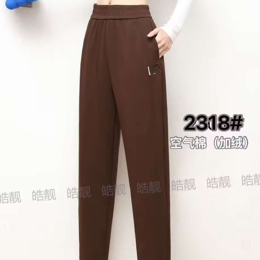 秋冬款，2318加绒空气棉小R萝卜裤，休闲时尚